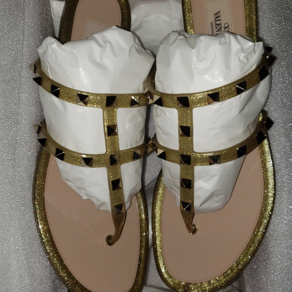Valentino PVC Rockstud Slides Size EU 41 / US 10